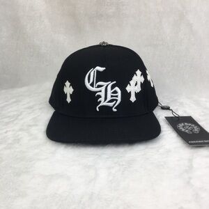 Chrome Hearts Black and White Hat